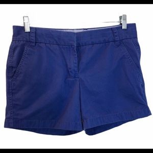 J. Crew size 8 blue shorts “ broken in chino”